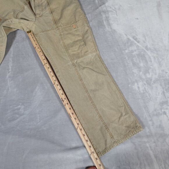 Vintage Trader Bay Baggy Pants Mens 32x28 (Estimated) Skater Style Khaki 90s - Picture 12 of 14